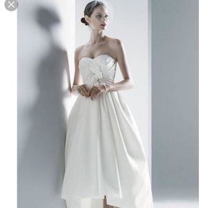 Vintage style Retro Tea Length Wedding Dress